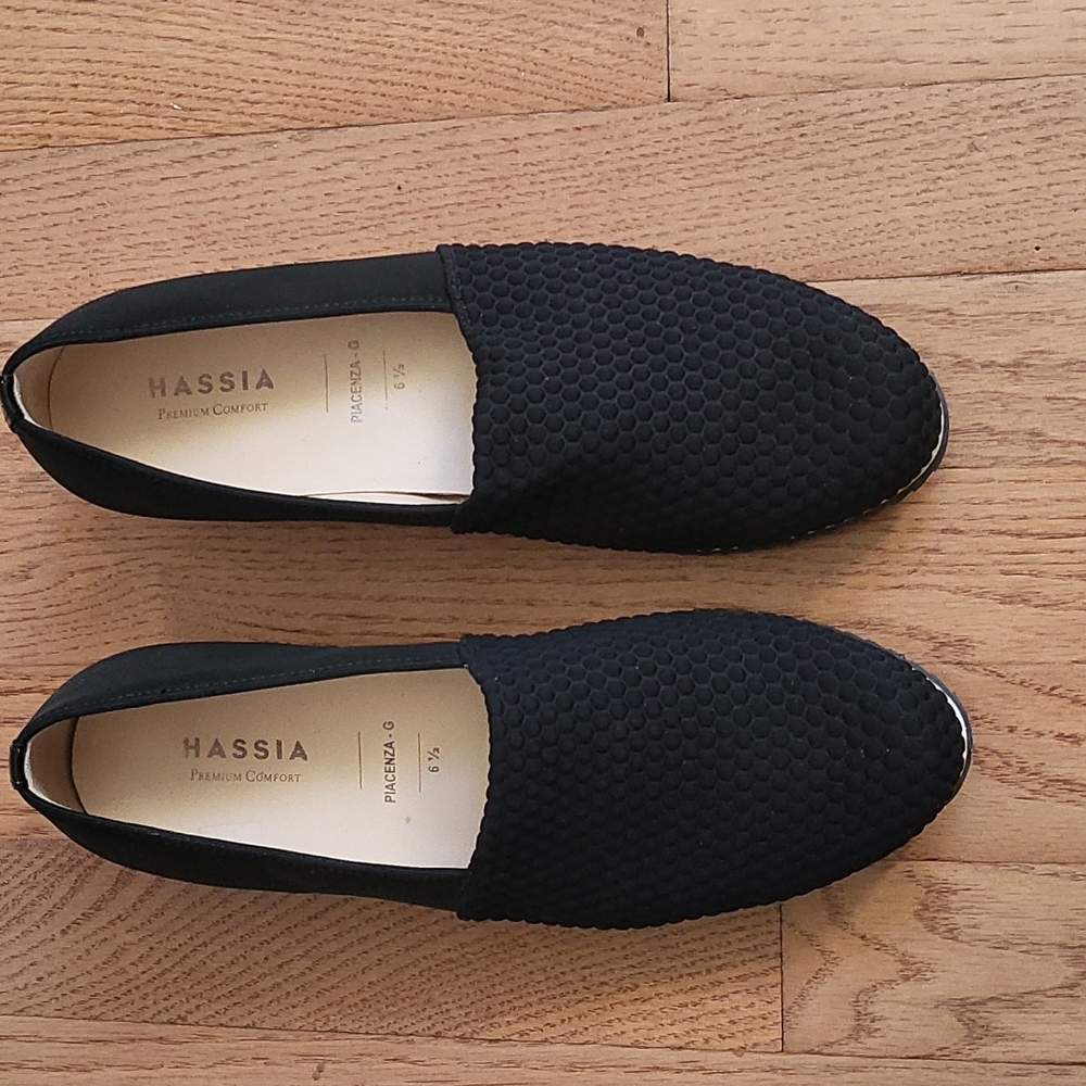 EUC Hassia Black Piacenza- G Slipon Shoes Sz 8.5